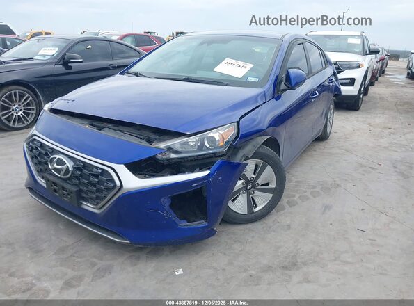 KMHC65LC8MU252748 2021 HYUNDAI IONIQ HYBRID Blue Vista tres cuartos delantera izquierda