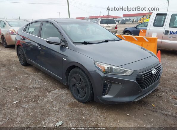 KMHC75LC0HU035357 2017 HYUNDAI IONIQ HYBRID Серый Передняя правая четверть