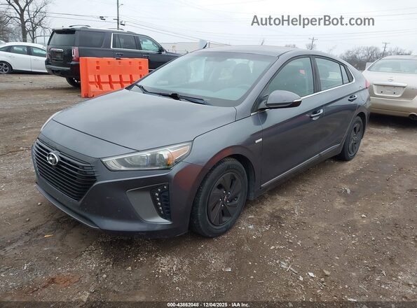 KMHC75LC0HU035357 2017 HYUNDAI IONIQ HYBRID Серый Передняя левая четверть