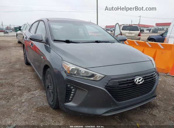 KMHC75LC0HU035357 2017 HYUNDAI IONIQ HYBRID Серый Вид спереди