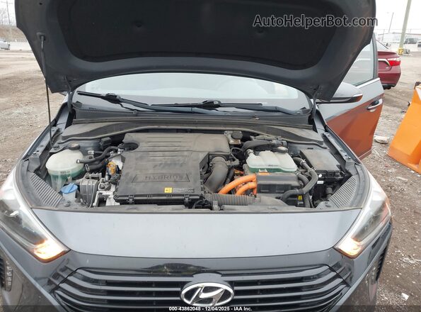 KMHC75LC0HU035357 2017 HYUNDAI IONIQ HYBRID Серый Вид сзади