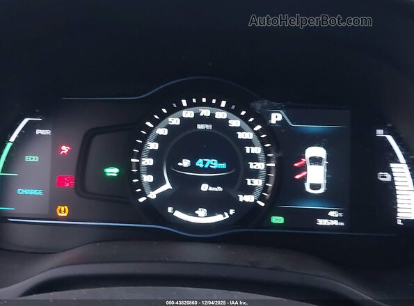 KMHC75LC0HU035634 2017 HYUNDAI IONIQ HYBRID Белый Вид задних сидений