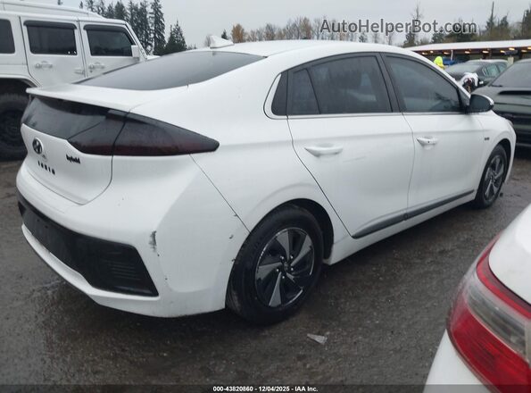 KMHC75LC0HU035634 2017 HYUNDAI IONIQ HYBRID Белый Задняя правая четверть