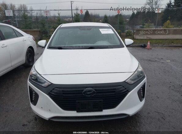 KMHC75LC0HU035634 2017 HYUNDAI IONIQ HYBRID Белый Вид щитка приборов