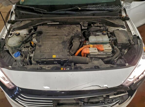 KMHC75LC0KU111148 2019 HYUNDAI IONIQ White Vista interior trasera