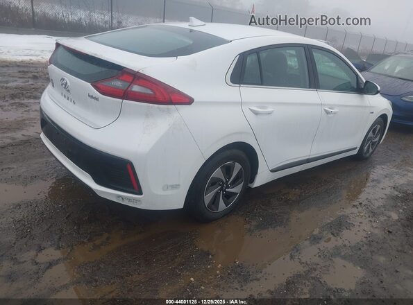 KMHC75LC1HU031883 2017 HYUNDAI IONIQ HYBRID White Задня права чверть