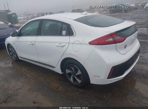KMHC75LC1HU031883 2017 HYUNDAI IONIQ HYBRID White Задня ліва чверть