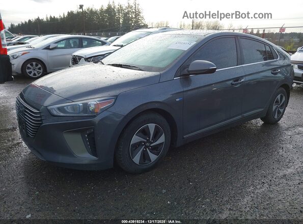 KMHC75LC2KU114696 2019 HYUNDAI IONIQ HYBRID Серый Передняя левая четверть