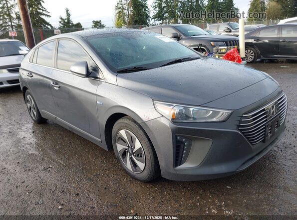 KMHC75LC2KU114696 2019 HYUNDAI IONIQ HYBRID Серый Передняя правая четверть