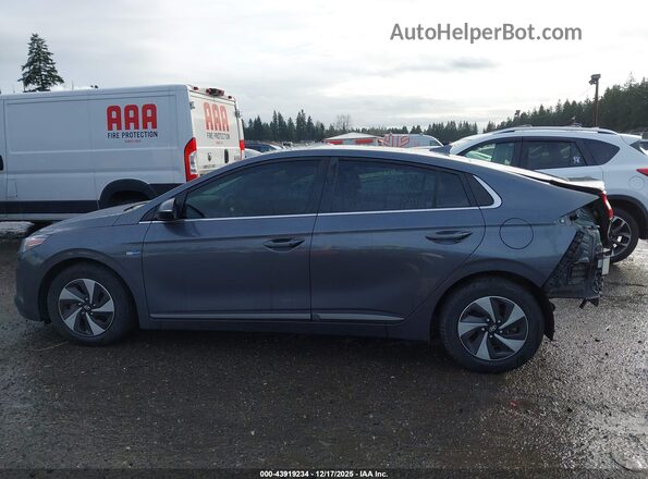 KMHC75LC2KU114696 2019 HYUNDAI IONIQ HYBRID Серый 