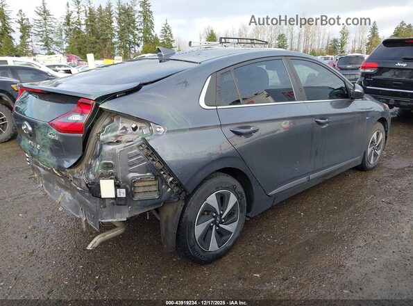 KMHC75LC2KU114696 2019 HYUNDAI IONIQ HYBRID Серый Задняя правая четверть