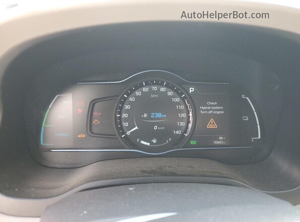 KMHC75LC6HU018000 2017 HYUNDAI IONIQ Черный Вид щитка приборов
