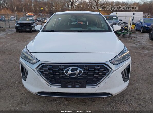 KMHC75LC8NU273484 2022 HYUNDAI IONIQ HYBRID White ხელსაწყოთა პანელის ხედი