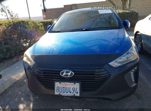 KMHC75LCXJU072079 2018 HYUNDAI IONIQ HYBRID Blue Вид задньої частини салону