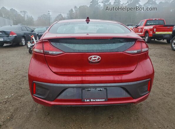 KMHC75LCXMU255695 2021 HYUNDAI IONIQ Red Вид ззаду
