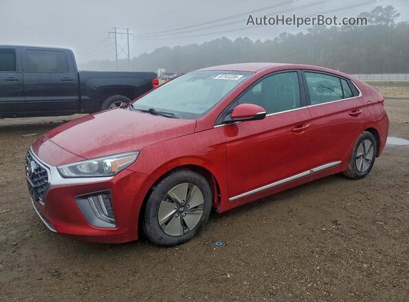 KMHC75LCXMU255695 2021 HYUNDAI IONIQ Red Передня ліва чверть