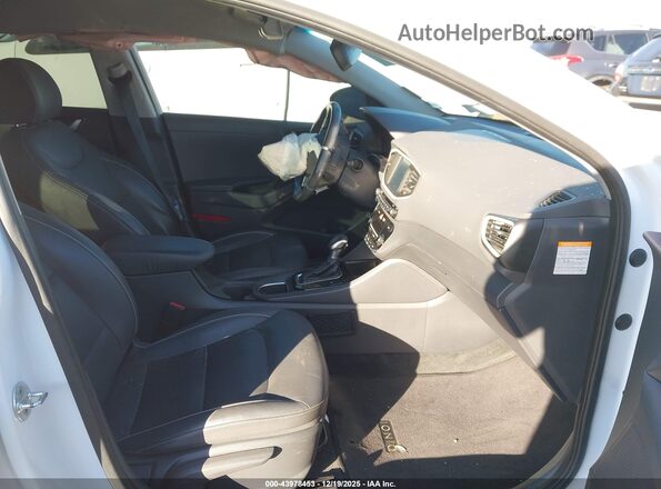 KMHC75LD0KU125625 2019 HYUNDAI IONIQ PLUG-IN HYBRID Белый Вид салона спереди