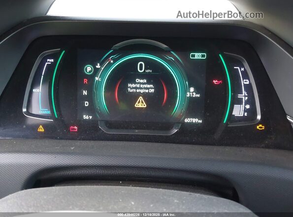 KMHC85LC4LU239777 2020 HYUNDAI IONIQ HYBRID White Հետևի նստատեղերի տեսք