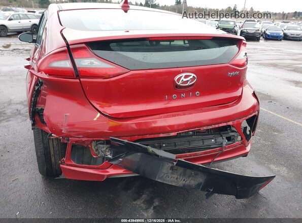 KMHC85LC7KU137372 2019 HYUNDAI IONIQ HYBRID Красный Вид спереди
