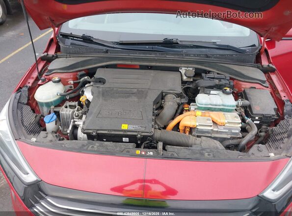KMHC85LC7KU137372 2019 HYUNDAI IONIQ HYBRID Красный Вид сзади