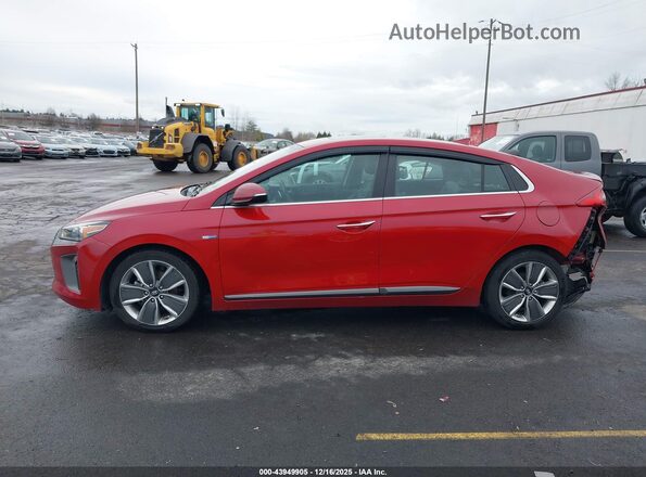 KMHC85LC7KU137372 2019 HYUNDAI IONIQ HYBRID Красный Панорамный вид салона 360°