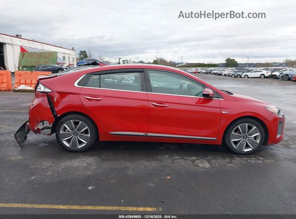 KMHC85LC7KU137372 2019 HYUNDAI IONIQ HYBRID Красный Вид задней части салона