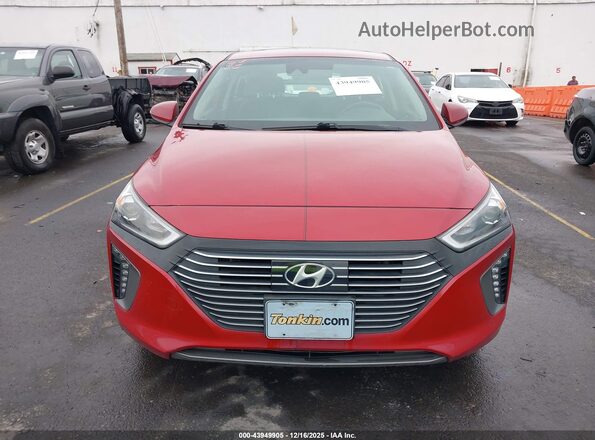 KMHC85LC7KU137372 2019 HYUNDAI IONIQ HYBRID Красный Вид щитка приборов