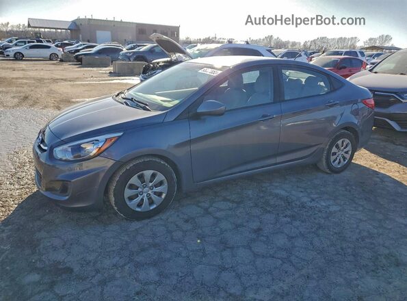 KMHCT4AE2HU267775 2017 HYUNDAI ACCENT Серый Передняя левая четверть