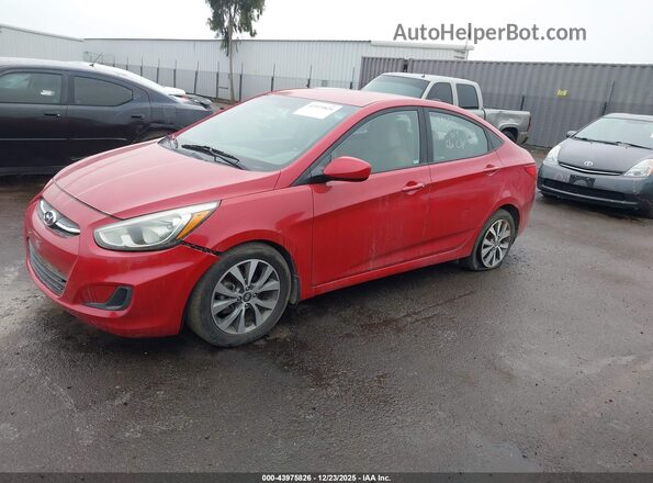 KMHCT4AE2HU279358 2017 HYUNDAI ACCENT Красный Вид спереди