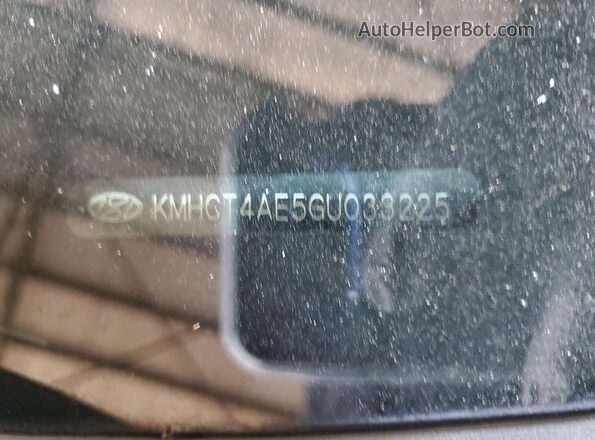 KMHCT4AE5GU033225 2016 HYUNDAI ACCENT White Vista del compartimento del motor