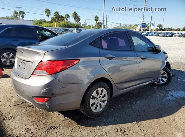 KMHCT4AEXGU019661 2016 HYUNDAI ACCENT Серый Задняя правая четверть