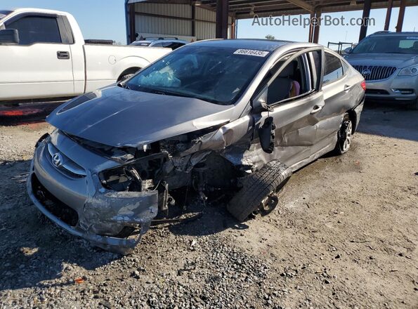 KMHCT4AEXGU019661 2016 HYUNDAI ACCENT Серый Передняя левая четверть