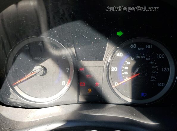 KMHCT4AEXGU019661 2016 HYUNDAI ACCENT Серый Вид щитка приборов