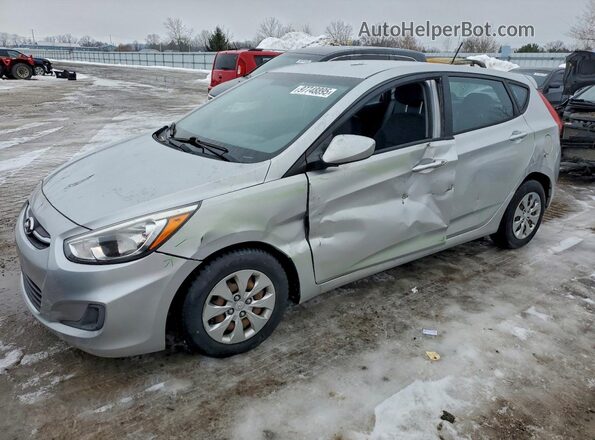 KMHCT5AE6GU242950 2016 HYUNDAI ACCENT Silver Przód lewy