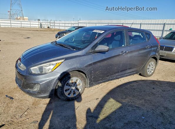 KMHCT5AEXGU287180 2016 HYUNDAI ACCENT Charcoal Передня ліва чверть