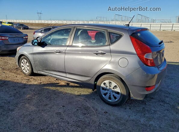 KMHCT5AEXGU287180 2016 HYUNDAI ACCENT Charcoal Задня ліва чверть
