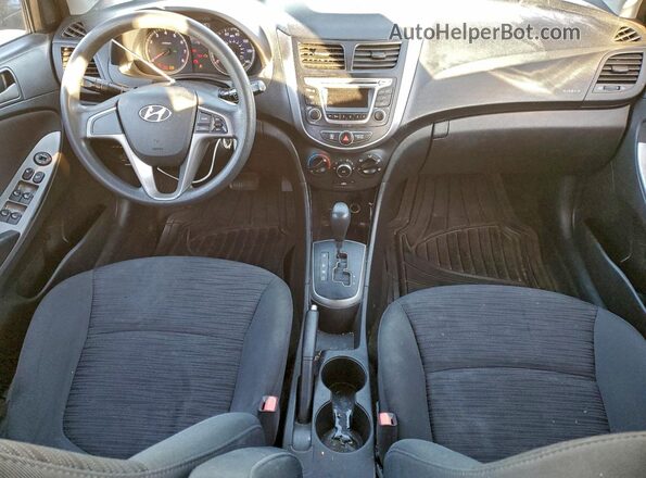 KMHCT5AEXGU287180 2016 HYUNDAI ACCENT Charcoal Вид панелі приладів