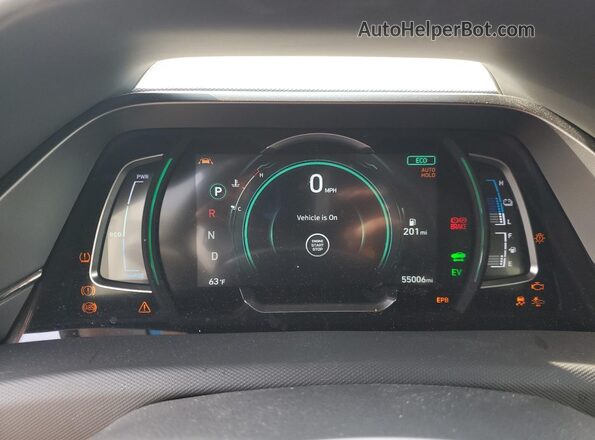 KMHCX5LD1MU260423 2021 HYUNDAI IONIQ Синий Вид щитка приборов