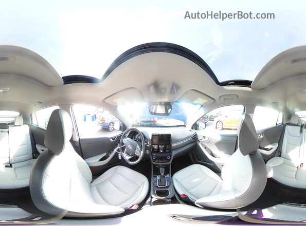 KMHCX5LD1MU260423 2021 HYUNDAI IONIQ Синий Панорамный вид салона 360°