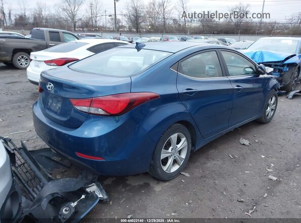 KMHDH4AE4GU645356 2016 HYUNDAI ELANTRA Синий Задняя правая четверть