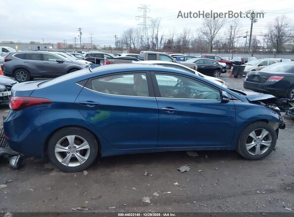 KMHDH4AE4GU645356 2016 HYUNDAI ELANTRA Синий Панорамный вид салона 360°