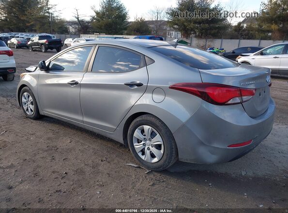 KMHDH4AEXGU483328 2016 HYUNDAI ELANTRA Серебряный Задняя левая четверть