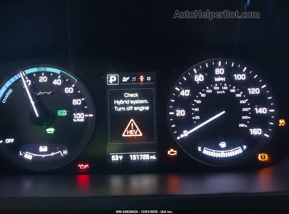 KMHE24L11GA011875 2016 HYUNDAI SONATA HYBRID Серебряный Вид задних сидений