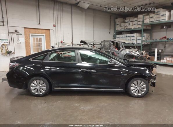 KMHE24L16HA059535 2017 HYUNDAI SONATA HYBRID Черный Панорамный вид салона 360°
