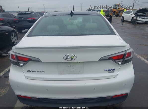 KMHE34L13GA009610 2016 HYUNDAI SONATA HYBRID Белый 