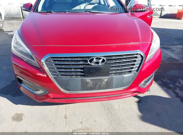 KMHE34L15GA024366 2016 HYUNDAI SONATA HYBRID Burgundy 