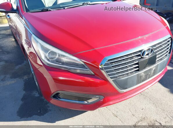 KMHE34L15GA024366 2016 HYUNDAI SONATA HYBRID Burgundy 