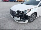 2017 Hyundai Sonata Hybrid Limited Белый vin: KMHE34L36HA062336