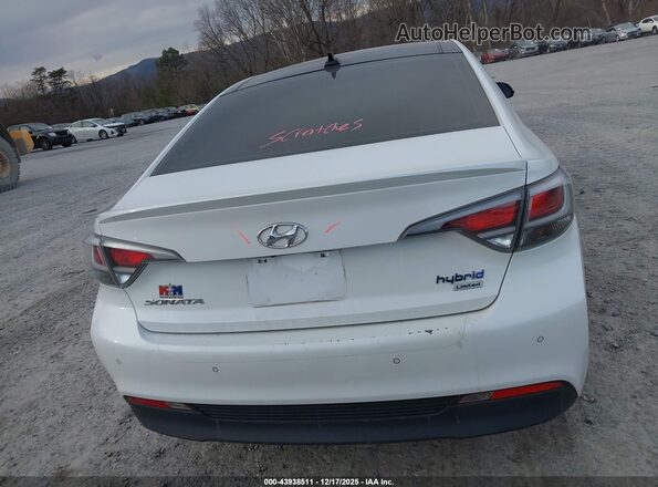KMHE34L36HA062336 2017 HYUNDAI SONATA HYBRID Белый 
