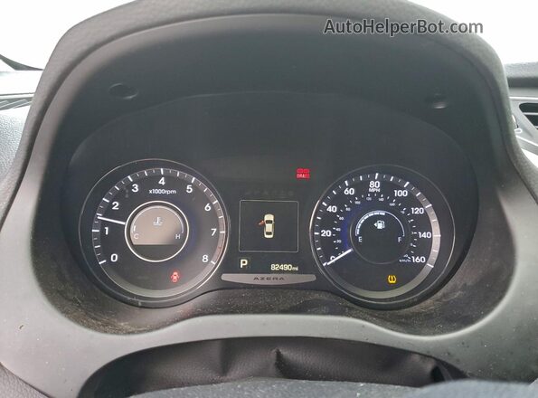 KMHFH4JG7HA581004 2017 HYUNDAI AZERA Белый Вид щитка приборов